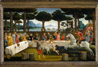 The Story of Nastagio degli Onesti III by Sandro Botticelli